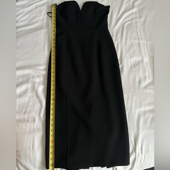 Veronica Beard Nabi Strapless Black midi dress - Picture 6 of 10